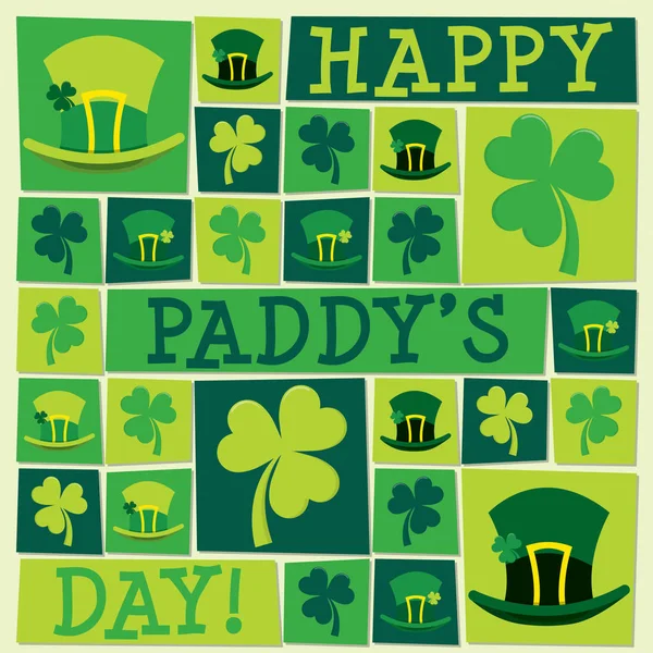 Tarjeta Funky St. Patrick 's Day en formato vectorial . — Archivo Imágenes Vectoriales