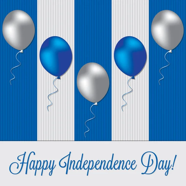 Balloon Greek Independence Day card in vector format. — Stock Vector