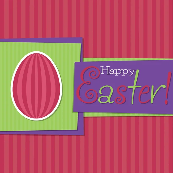Cartão Funky Easter Egg em formato vetorial . — Vetor de Stock