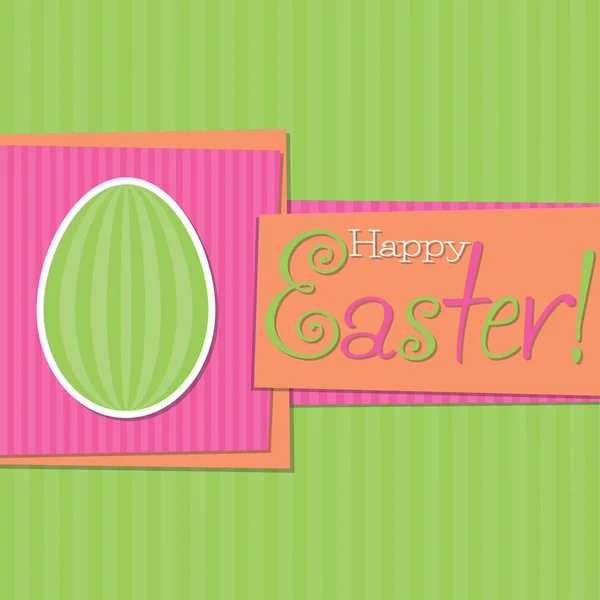 Funky Easter egg card in vector format. — Stock Vector