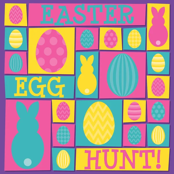 Cartolina Funky Easter in formato vettoriale . — Vettoriale Stock