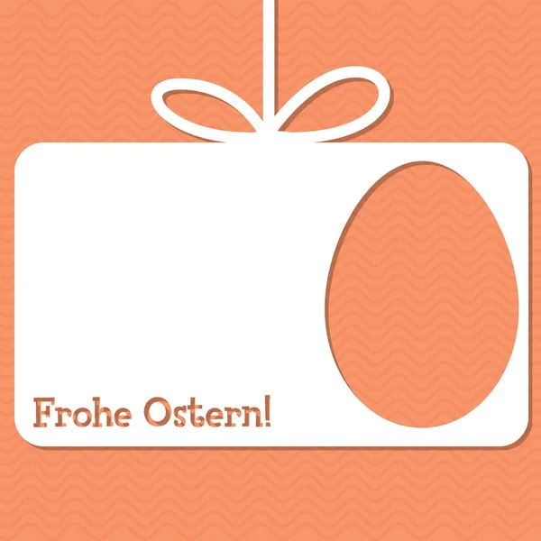 Ostern ausgeschnittene Tag-Card im Vektorformat. Worte übersetzen zu "ha — Stockvektor