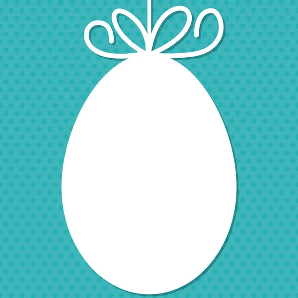 Tarjeta de etiqueta de Pascua recortada en formato vectorial . — Vector de stock