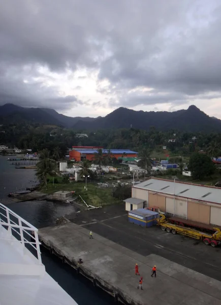 Szene Aus Dem Hafen Von Alotau Milne Bay Papua New — Stockfoto