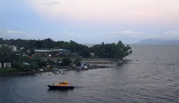 Escena Desde Puerto Alotau Bahía Milne Papúa Nueva Guinea — Foto de Stock