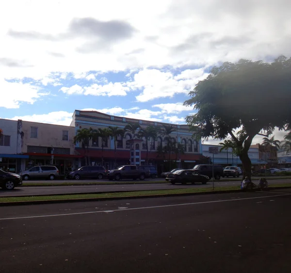 Street scene of Hilo, Hawaii. — Stock Photo, Image