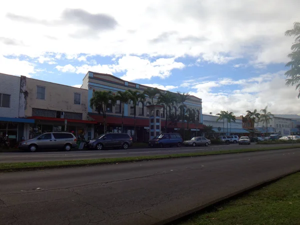 Escena callejera de Hilo, Hawaii . — Foto de Stock