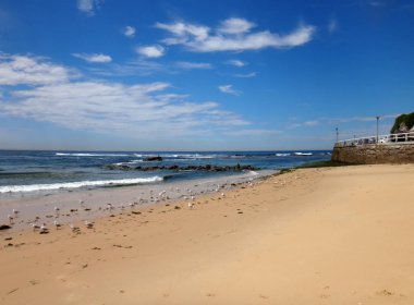 Nobbys Beach, Newcastle, Nsw Avustralya sahneleri.                      