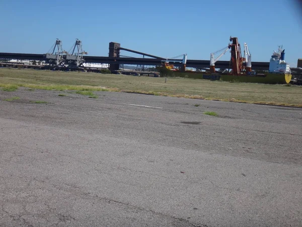 Scene of the Port of Newcastle, NSW Australia. — Stock Photo, Image