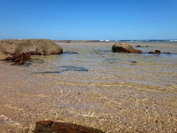 Vízpart jelenet a Newcastle, Nsw Central Coast, Ausztrália. — Stock Fotó