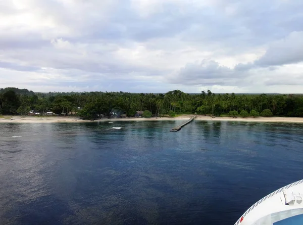 Szene Der Insel Kiriwina Vom Kreuzfahrtschiff Papua Neuguinea — Stockfoto