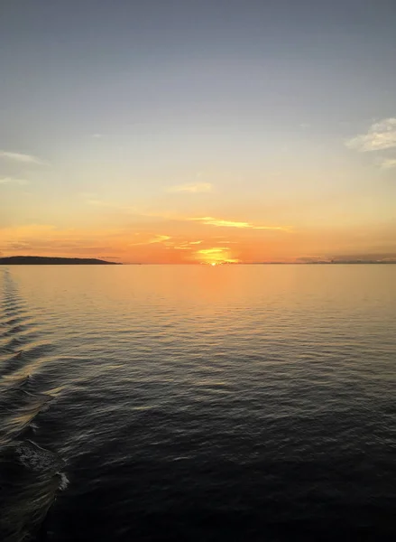 Sonnenuntergang Über Den Vitu Inseln Papua Neuguinea — Stockfoto