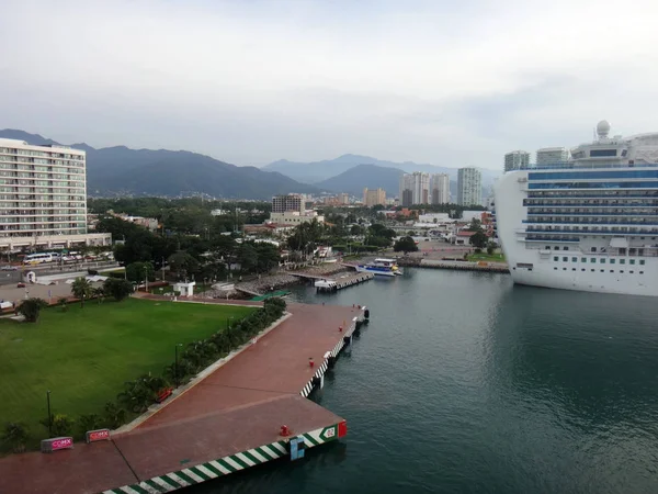 Szene Von Puerto Vallarta Von Einem Kreuzfahrtschiff Aus Jalisco Mexiko — Stockfoto