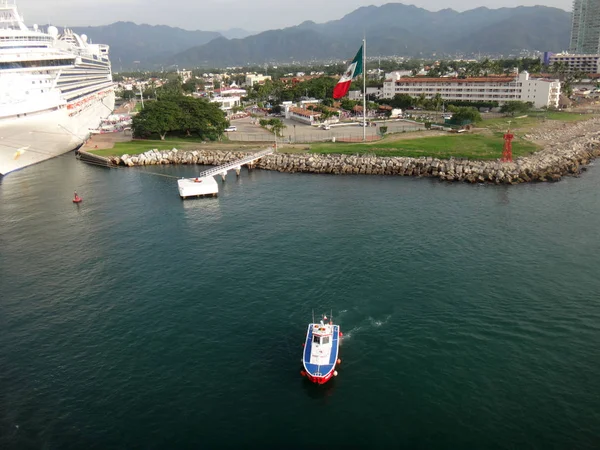 Szene Von Puerto Vallarta Von Einem Kreuzfahrtschiff Aus Jalisco Mexiko — Stockfoto