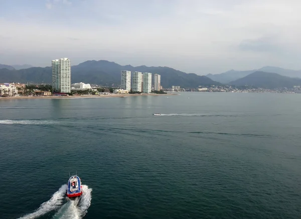 Scena Puerto Vallarta Una Nave Crociera Jalisco Messico — Foto Stock