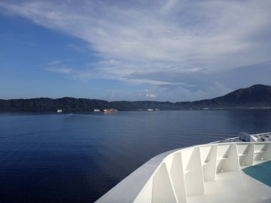 Simpson liman ve Rabaul mahallinden bir yolcu gemisi.