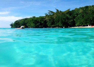 Sahne şampanya Bay, Espiritu Santo, Vanuatu.