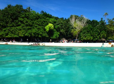 Sahne şampanya Bay, Espiritu Santo, Vanuatu.