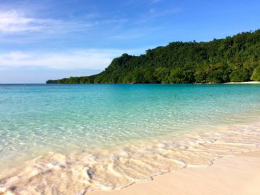 Sahne şampanya Bay, Espiritu Santo, Vanuatu.