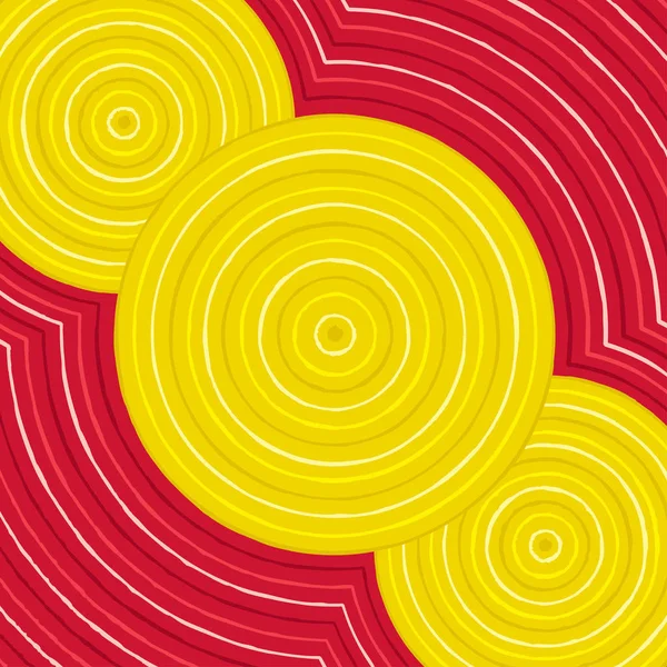 Riverbank abstract Aboriginal dot painting in vector format — ストックベクタ