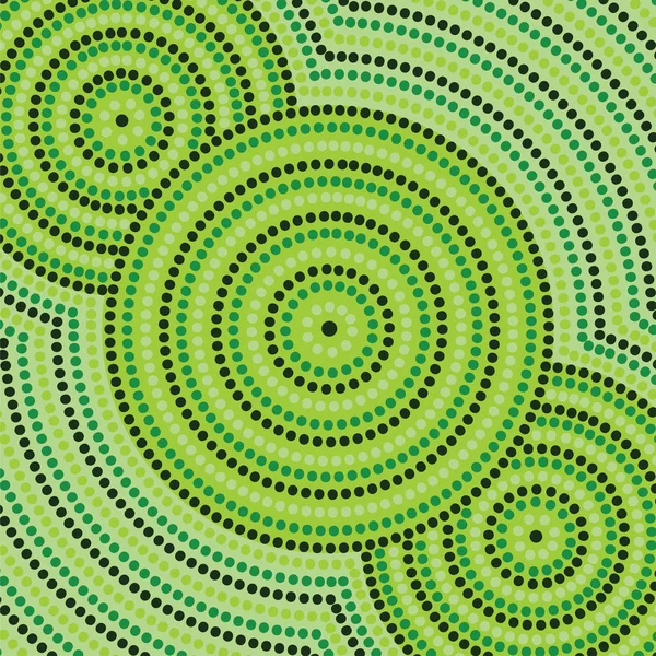 Abstracte Aboriginal dot painting in vectorformaat — Stockvector