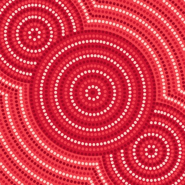 Abstracte Aboriginal dot painting in vectorformaat — Stockvector