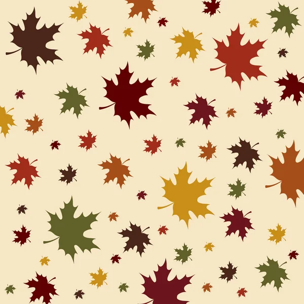 Thanksgiving faller löv bakgrund i vektor format. — Stock vektor
