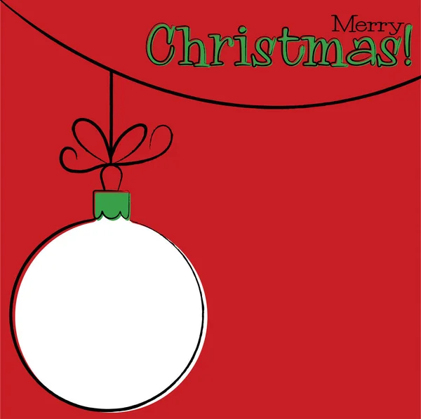 Parlak El, vektör biçiminde gösterişli Noel kartı çiziyor — Stok Vektör