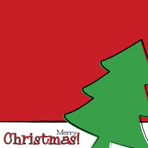 Tarjeta de Navidad tipográfica brillante en formato vectorial — Vector de stock