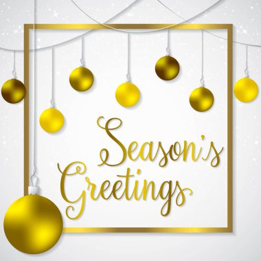 Vektör biçiminde gösterişli bir Noel kartı.