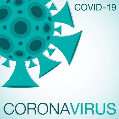 Coronavirus, covid-19, 2019-ncov vektör biçiminde işaret.