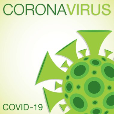 Coronavirus, covid-19, 2019-ncov vektör biçiminde işaret.