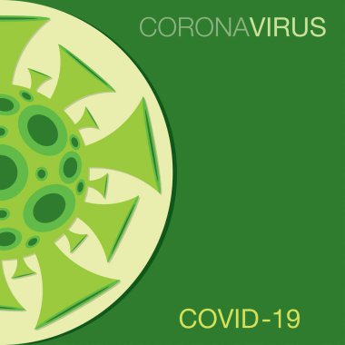 Coronavirus, covid-19, 2019-ncov vektör biçiminde işaret.