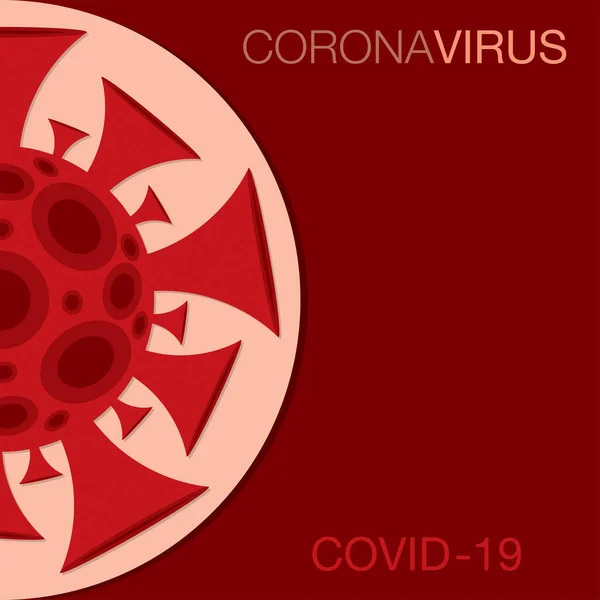 Coronavirus Covid 2019 Ncov Sinal Formato Vetorial — Vetor de Stock