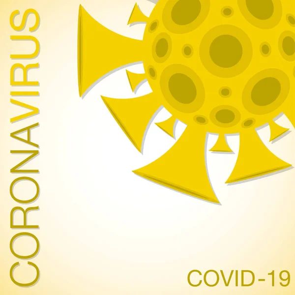 Coronavirus Covid 2019 Ncov Signo Formato Vectorial — Vector de stock