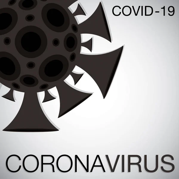 Coronavirus Covid 2019 Ncov Vektör Biçiminde Işaret — Stok Vektör