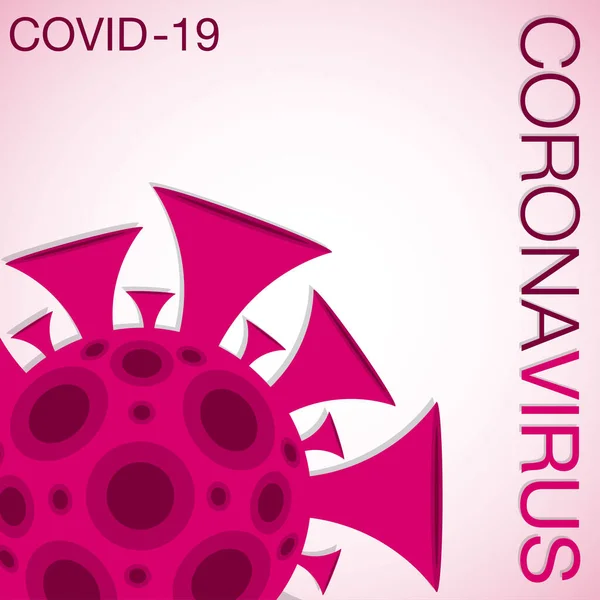 Coronavirus Covid 2019 Ncov Sinal Formato Vetorial —  Vetores de Stock