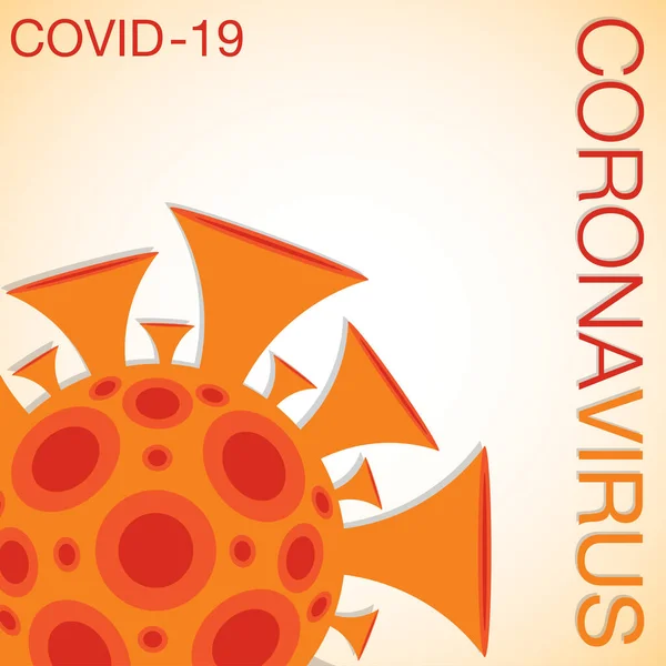 Coronavirus Covid 2019 Ncov Jel Vektor Formátumban — Stock Vector