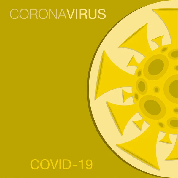 Coronavirus Covid 2019 Ncov Jel Vektor Formátumban — Stock Vector