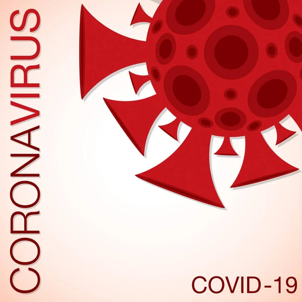 Coronavirus Covid 2019 Ncov Segno Formato Vettoriale — Vettoriale Stock