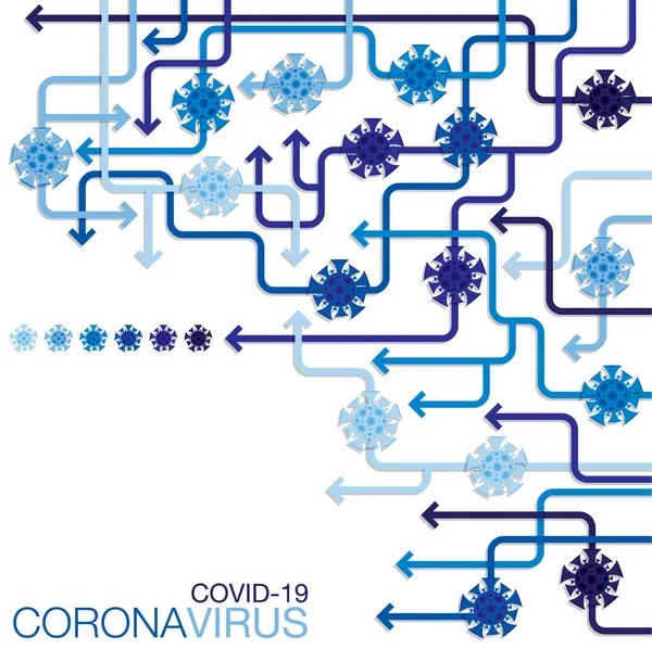 Coronavirus Covid 2019 Ncov Wuhan Virus Infografía Formato Vectorial — Archivo Imágenes Vectoriales