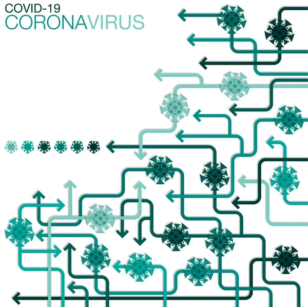 Coronavirus Covid 2019 Ncov武漢ウイルス情報誌ベクトル形式 — ストックベクタ