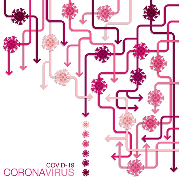 Coronavirus Covid 2019 Ncov武漢ウイルス情報誌ベクトル形式 — ストックベクタ