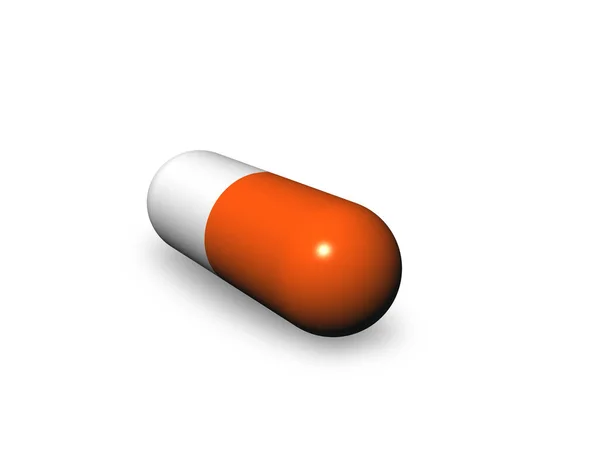 Vykreslená Pilulka Stín Koncept Zdravotní Péče Stock Obrázky
