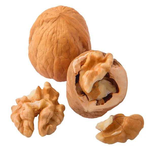 Zdravou výživou ořech občerstvení na izolované pozadí — Stock fotografie