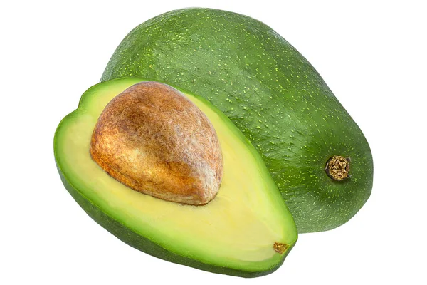 Avocado geïsoleerd op witte achtergrond — Stockfoto