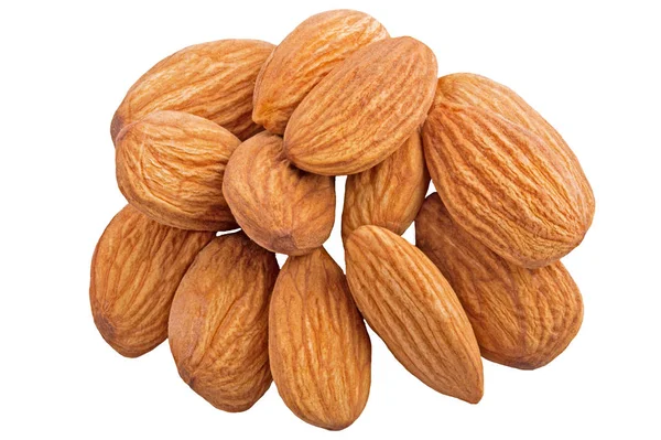 Grup üzerinde beyaz izole badem ceviz 