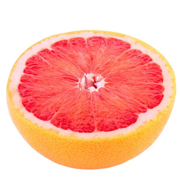 Half grapefruit isolated on white background with clipping path — Stock Photo, Image