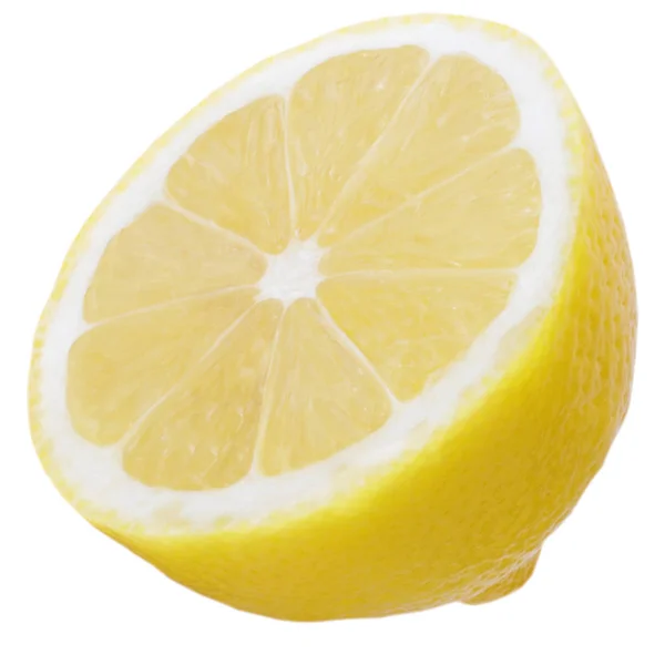 白色背景半柠檬 — 图库照片