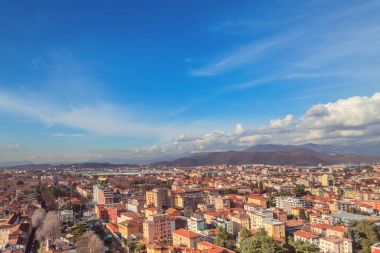 Brescia, Lombardy kalede görünümünden Aereal